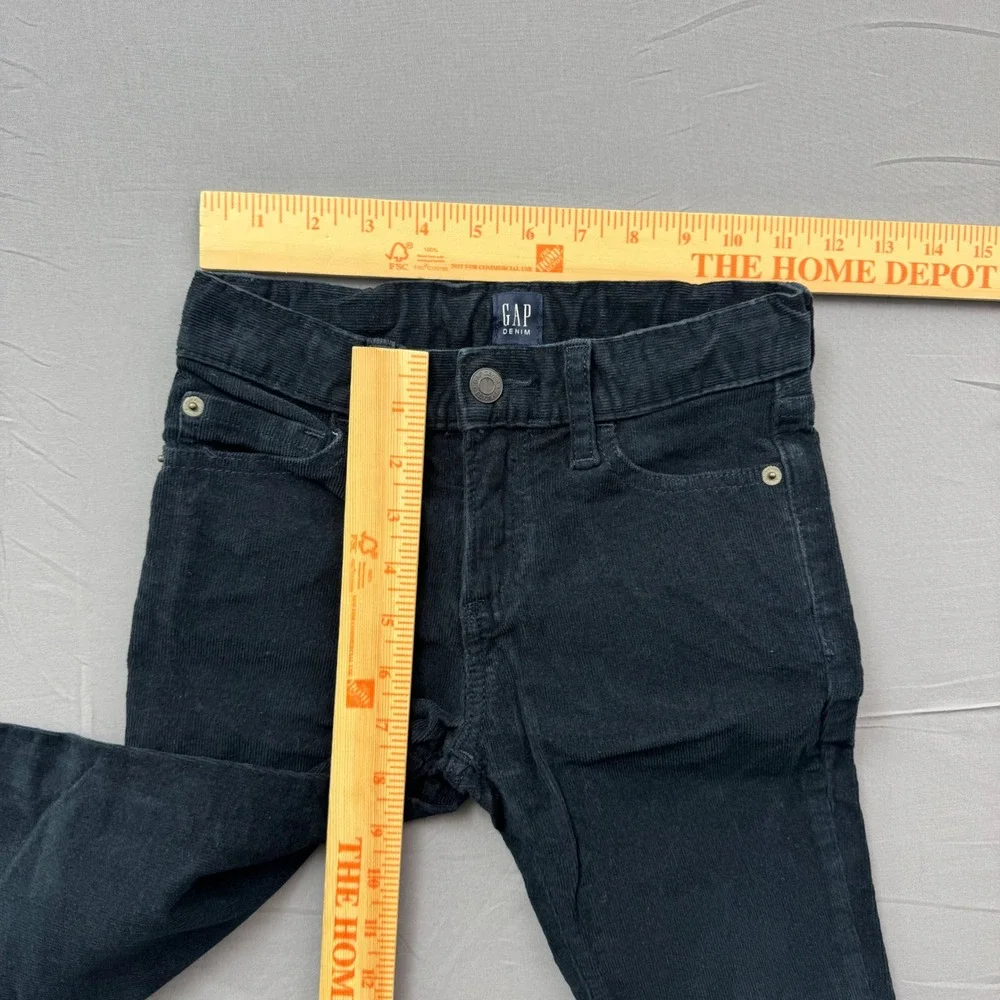 Gap‎ Kids Boys Size 7 Navy Blue Corduroy Slim Fit Adjustable Waist Pants